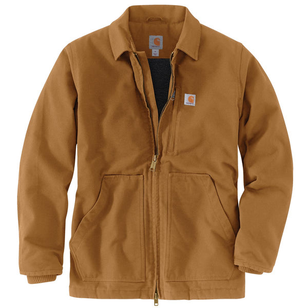 Carhartt 104293 Men's Loose Fit Washed Duck Sherpa-Lined Coat