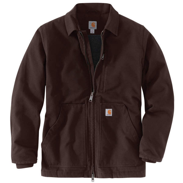 Carhartt 104293 Men's Loose Fit Washed Duck Sherpa-Lined Coat