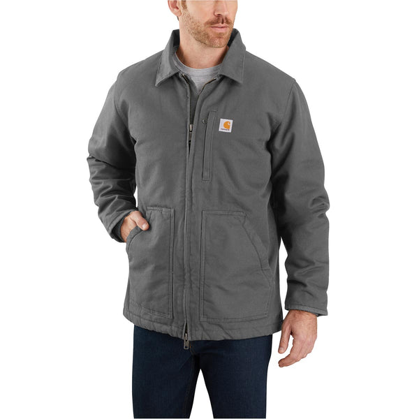 Carhartt 104293 Men's Loose Fit Washed Duck Sherpa-Lined Coat