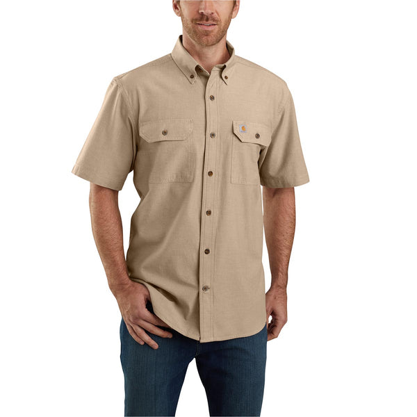 Carhartt 104369 Men's Loose Fit Midweight Chambray SS Shirt