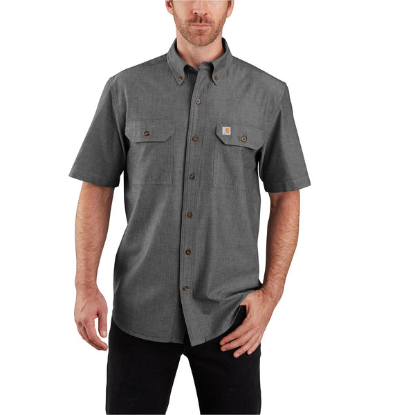 Carhartt 104369 Men's Loose Fit Midweight Chambray SS Shirt