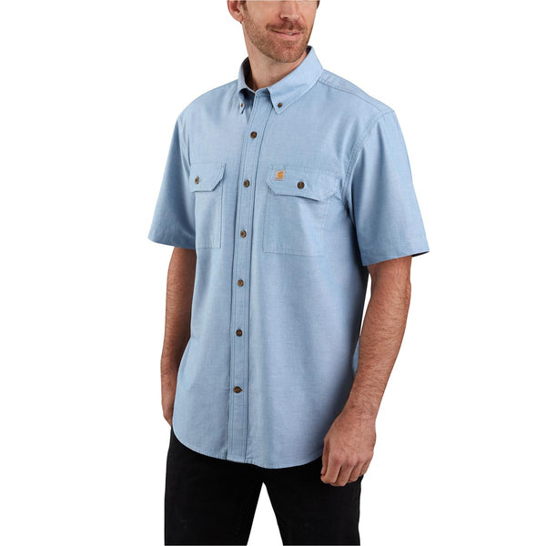 Carhartt 104369 Men's Loose Fit Midweight Chambray SS Shirt