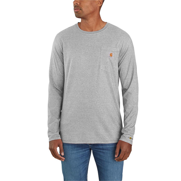 Carhartt 104617 Men's Force Relaxed Fit Midweight LS Pocket T-Shirt - Discontinued Pricing