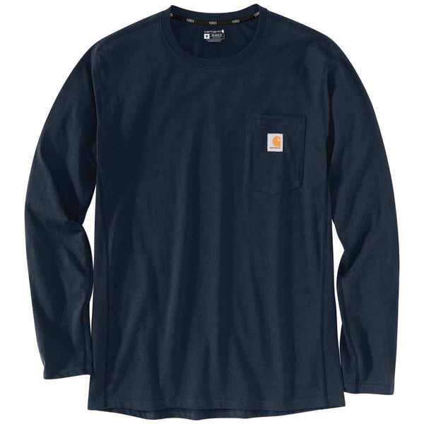 Carhartt 104617 Men's Force Relaxed Fit Midweight LS Pocket T-Shirt - Discontinued Pricing