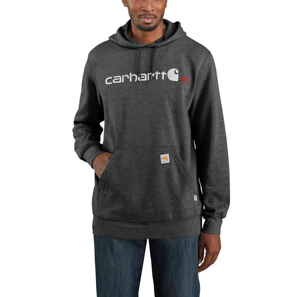 Carhartt 104771 Men's FR Force Original Fit Midweight Hooded Logo Graphic Sweatshirt