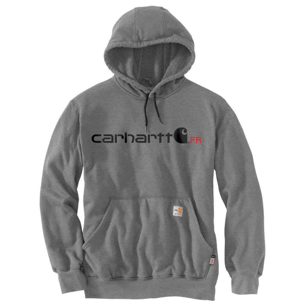 Carhartt 104771 Men's FR Force Original Fit Midweight Hooded Logo Graphic Sweatshirt