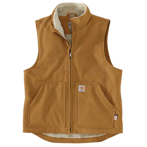 Carhartt 104981 Men's FR Duck Vest Sherpa Lined