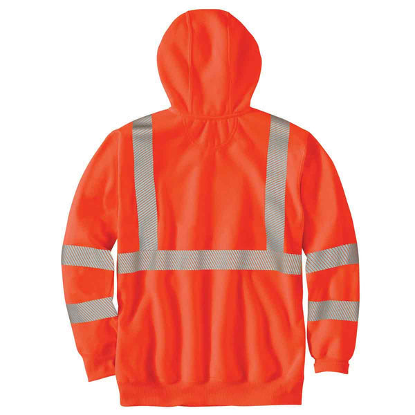 Carhartt 104987 Men's High Visibility Rain Defender Loose Fit Midweight Class 3 Sweatshirt