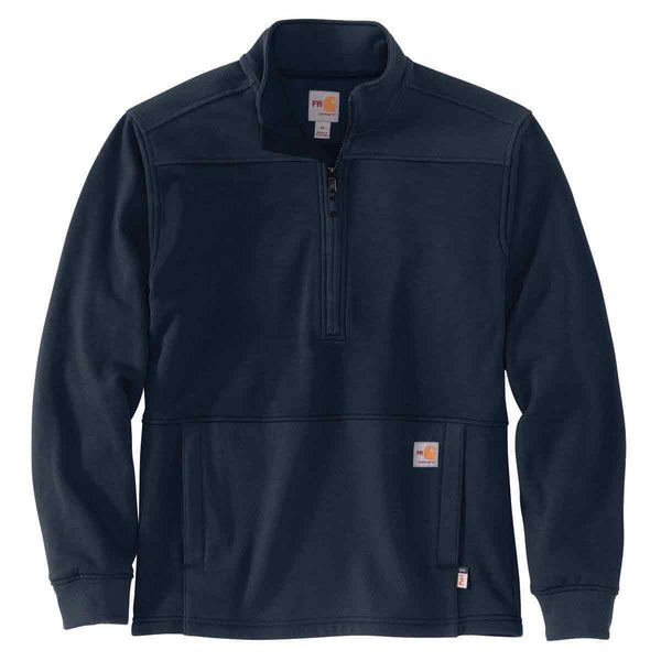 Carhartt 105012 Men's FR Rain Defender Relaxed Fit Mock Neck Fleece