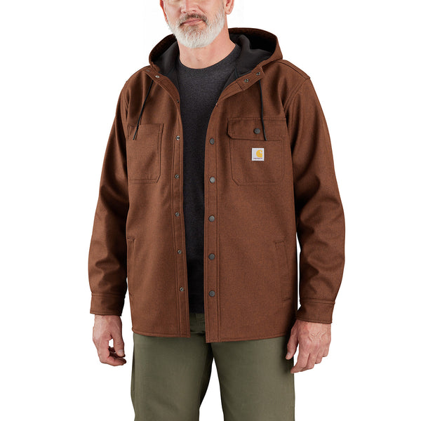 Carhartt 105022 Men's Rain Defender Relaxed Fit Heavyweight Hooded Shirt Jac