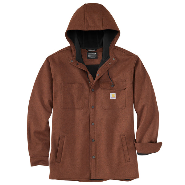 Carhartt 105022 Men's Rain Defender Relaxed Fit Heavyweight Hooded Shirt Jac