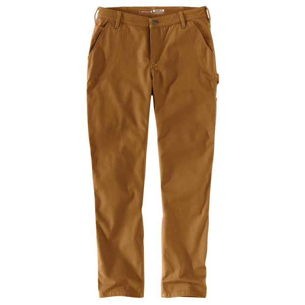 Carhartt 105113-BRN Women's Rugged Flex Relaxed Fit Canvas Work Pant - Carhartt Brown