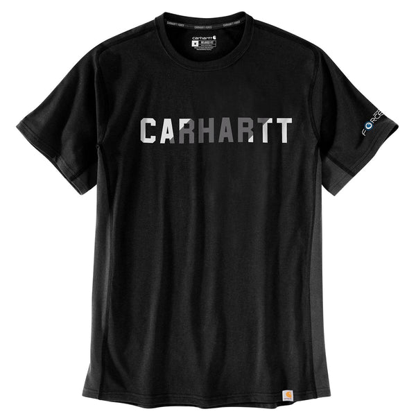 Carhartt 105203 Men's Force Relaxed Fit Midweight SS Block Logo Graphic T-Shirt