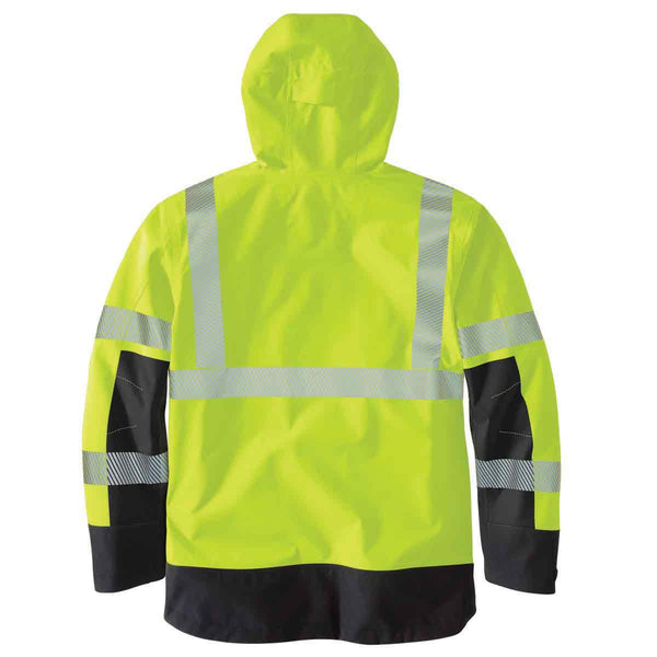 Carhartt 105300 Men's High Visibility Storm Defender Loose Fit Lightweight Class 3 Jacket - Discontinued Pricing