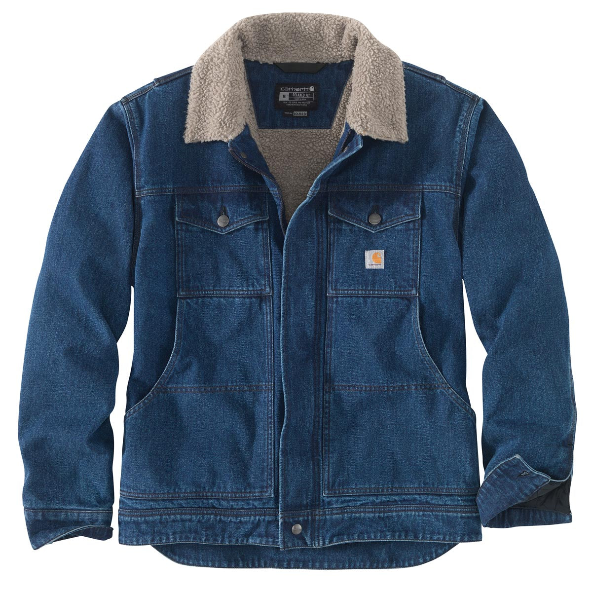 Carhartt-Men's Relaxed Fit Denim Sherpa-Lined Jacket – Getz's Inc.
