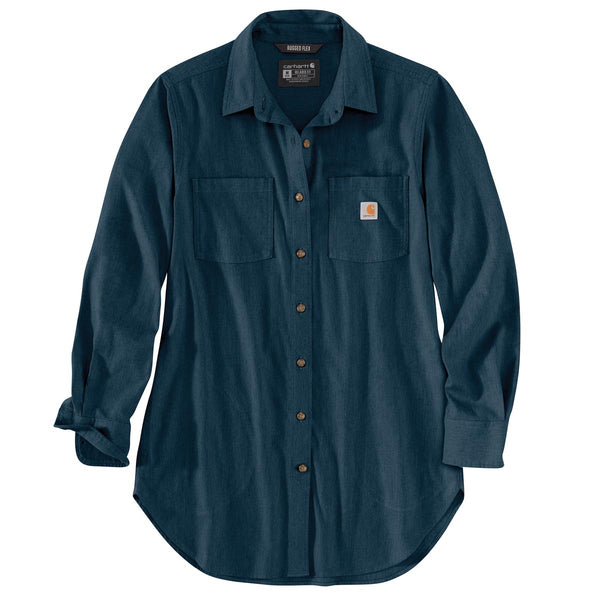 Carhartt 105575 Women's Rugged Flex Relaxed Fit Midweight Flannel LS Tunic - Discontinued Pricing