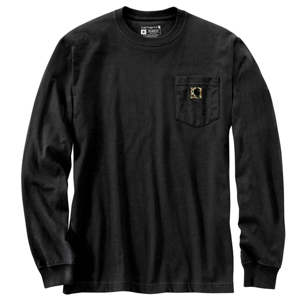 Carhartt 105583 Men's Relaxed Fit Heavyweight LS Pocket Camo C Graphic T-Shirt - Discontinued Pricing