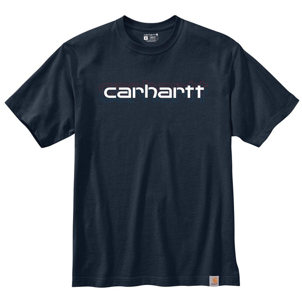 Carhartt 105709 Men's Loose Fit Heavyweight SS Logo T-Shirt