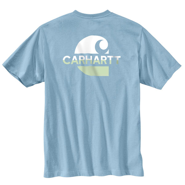 Carhartt 105710 Men's Loose Fit Heavyweight SS Pocket C Graphic T-Shirt