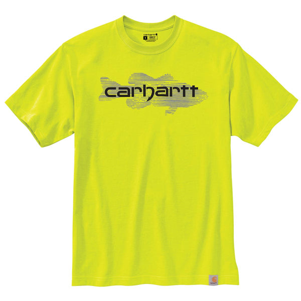 Carhartt 105717 Men's Loose Fit Heavyweight Short-Sleeve Fish Graphic T-Shirt