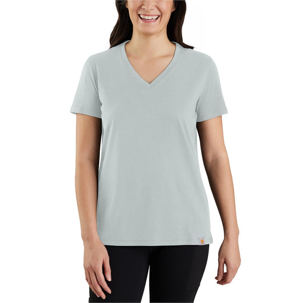 Carhartt 105739 Women's Relaxed Fit Lightweight Short-Sleeve V-Neck T-Shirt - Discontinued Pricing