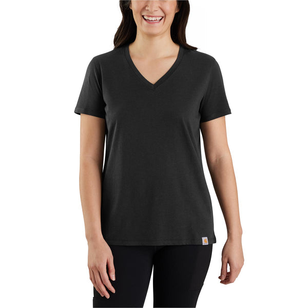 Carhartt 105739 Women's Relaxed Fit Lightweight Short-Sleeve V-Neck T-Shirt - Discontinued Pricing