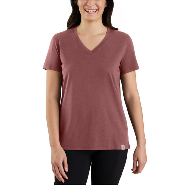 Carhartt 105739 Women's Relaxed Fit Lightweight Short-Sleeve V-Neck T-Shirt - Discontinued Pricing