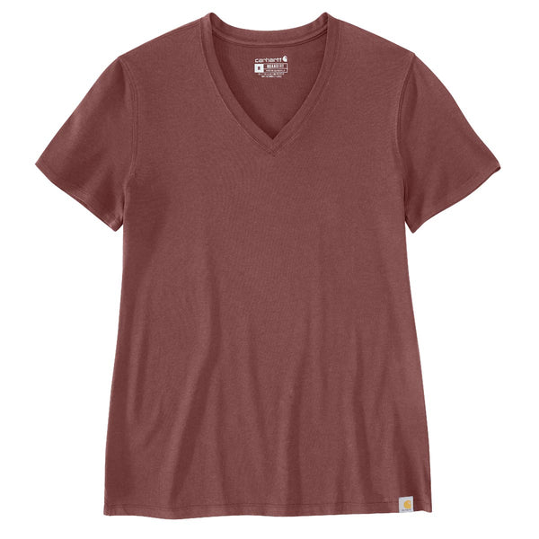 Carhartt 105739 Women's Relaxed Fit Lightweight Short-Sleeve V-Neck T-Shirt - Discontinued Pricing