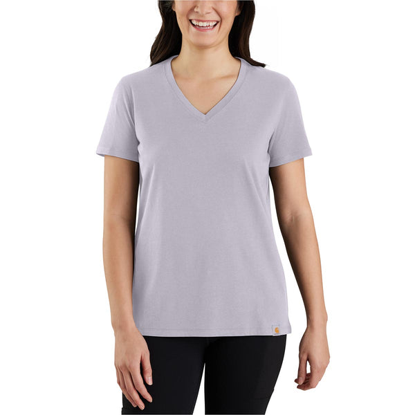 Carhartt 105739 Women's Relaxed Fit Lightweight Short-Sleeve V-Neck T-Shirt - Discontinued Pricing