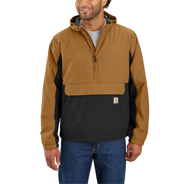 Carhartt 105749 Men's Rain Defender Loose Fit Lightweight Packable Anorak - Discontinued Pricing