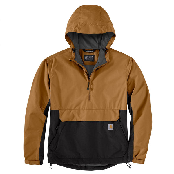 Carhartt 105749 Men's Rain Defender Loose Fit Lightweight Packable Anorak - Discontinued Pricing