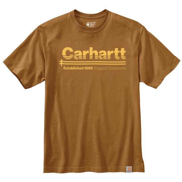 Carhartt 105754 Men's Relaxed Fit Heavyweight Short-Sleeve Outdoors Graphic T-Shirt