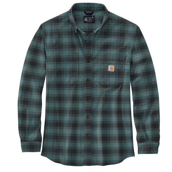 Carhartt 105945 Men's Rugged Flex Relaxed Fit Midweight Flannel LS Plaid Shirt