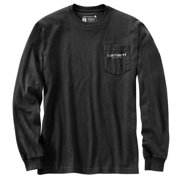 Carhartt 105952 Men's Relaxed Fit Heavyweight LS Pocket C Graphic T-Shirt