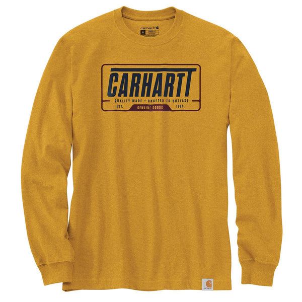 Carhartt 105954 Men's Loose Fit Heavyweight LS Outlast Graphic T-Shirt