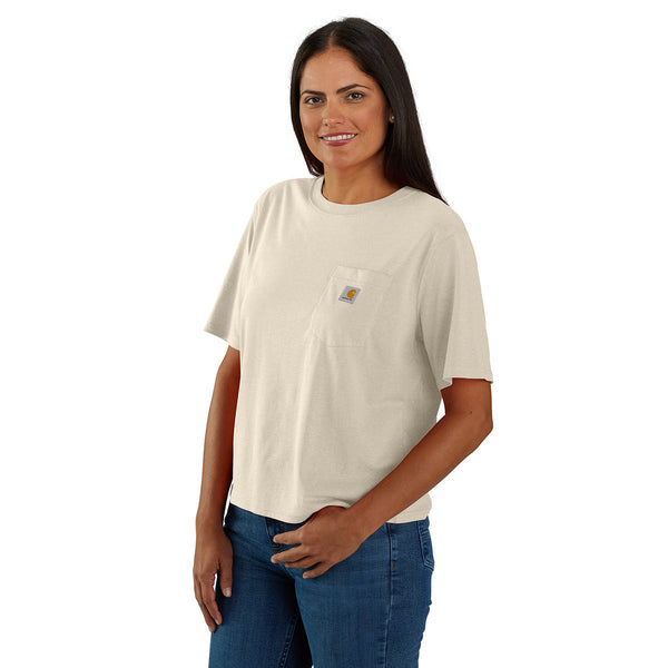 Carhartt 106122 Women's Tencel Fiber Series Loose Fit Short-Sleeve Pocket T-Shirt