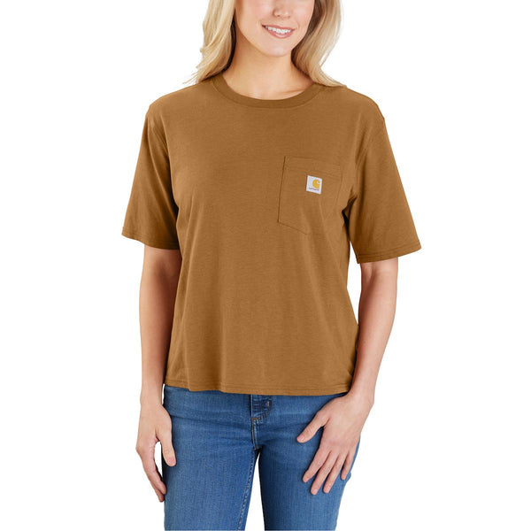 Carhartt 106122 Women's Tencel Fiber Series Loose Fit Short-Sleeve Pocket T-Shirt