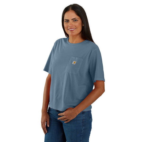 Carhartt 106122 Women's Tencel Fiber Series Loose Fit Short-Sleeve Pocket T-Shirt