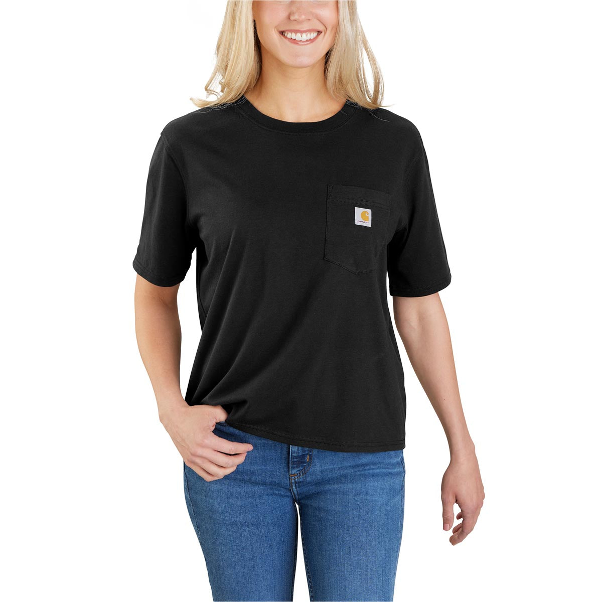 Carhartt-Women's Tencel Fiber Series Loose Fit Short-Sleeve Pocket