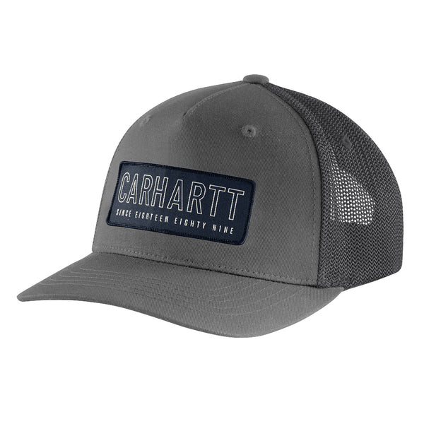 Carhartt 106130 Men's Rugged Flex Canvas Mesh-Back 1889 Patch Cap