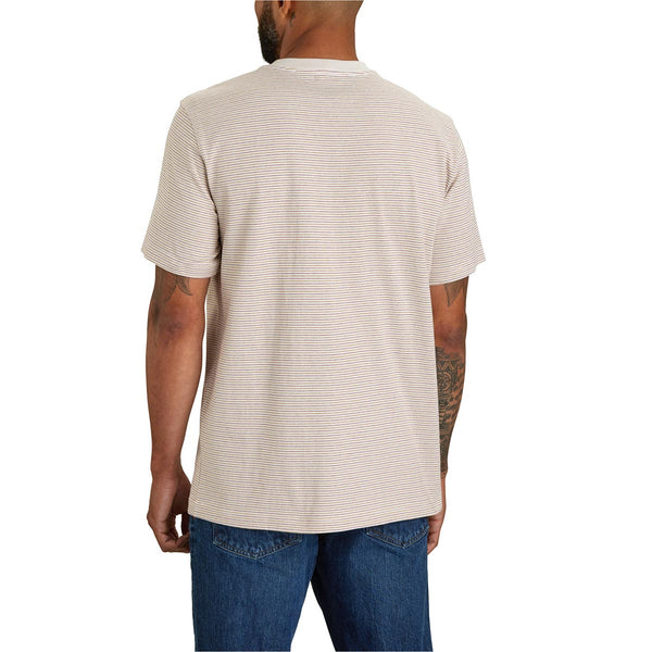 Carhartt 106145 Men's Relaxed Fit Heavyweight SS Pocket Stripe T-Shirt - Discontinued Pricing