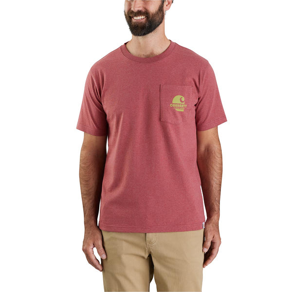 Carhartt 106157 Men's Relaxed Fit Heavyweight SS Pocket Super Dux Graphic T-Shirt - Discontinued Pricing