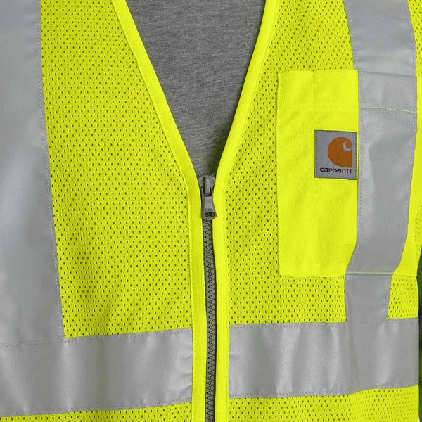 Carhartt 106171 Men's High-Visibility Mesh Multi-Pocket Class 2 Vest