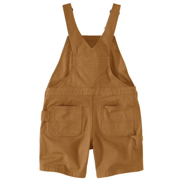 Carhartt 106197 Women's Rugged Flex Relaxed Fit Canvas Shortall