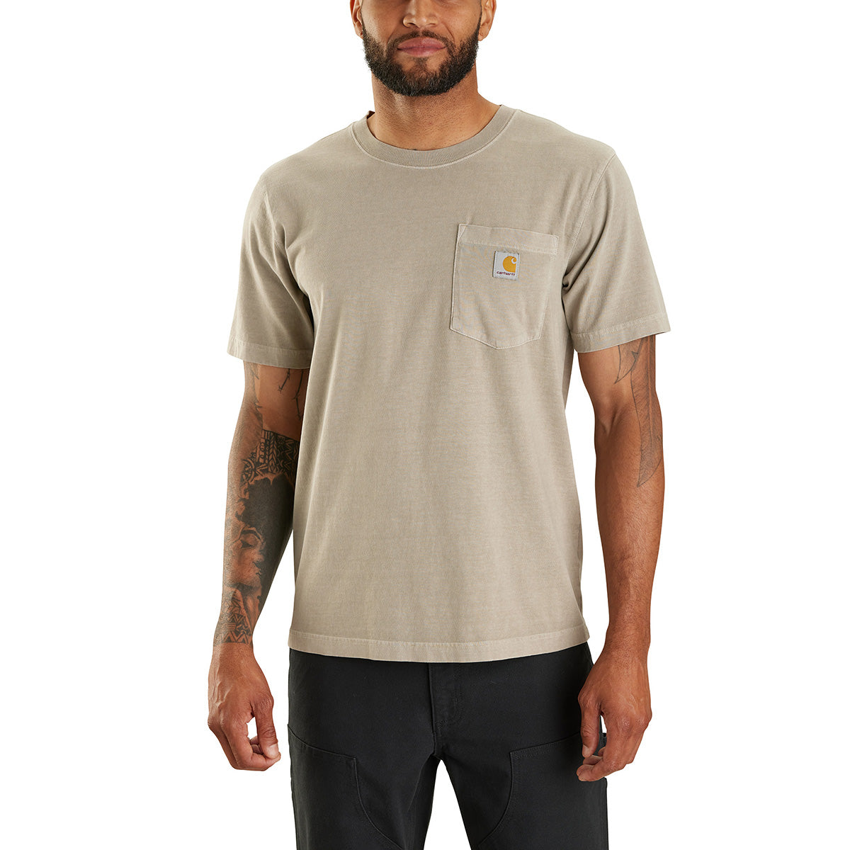 Carhartt-Men's Relaxed Fit Lightweight SS Garment Dyed Pocket T-Shirt ...