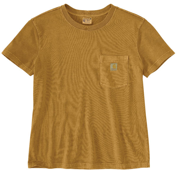 Carhartt 106272 Women's Relaxed Fit Midweight Short Sleeve Garment Dye Pocket T-Shirt