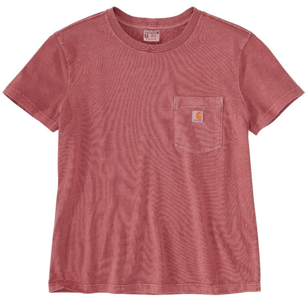 Carhartt 106272 Women's Relaxed Fit Midweight Short Sleeve Garment Dye Pocket T-Shirt