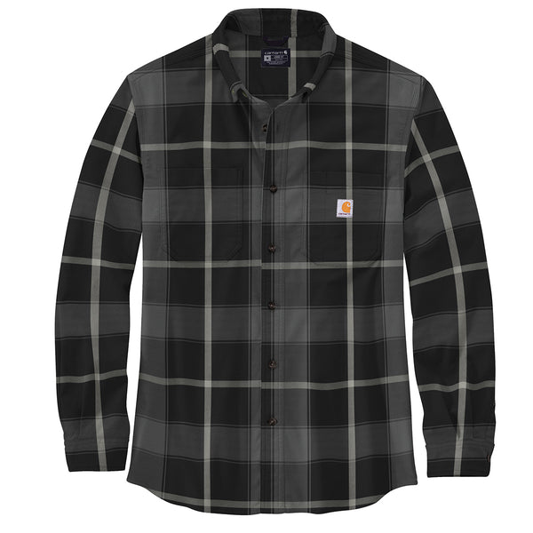 Carhartt 106352 Men's Rugged Flex Relaxed Fit Midweight Flannel LS Plaid Shirt