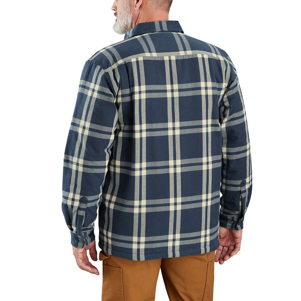 Carhartt 106354 Men's Relaxed Fit Flannel Sherpa Lined Shirt Jac