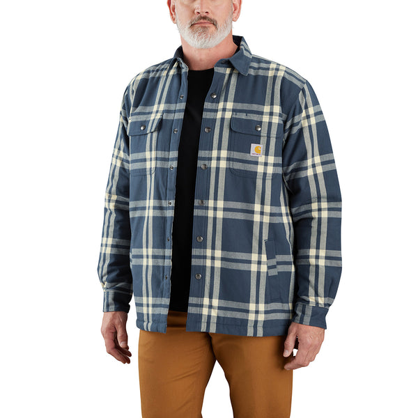 Carhartt 106354 Men's Relaxed Fit Flannel Sherpa Lined Shirt Jac